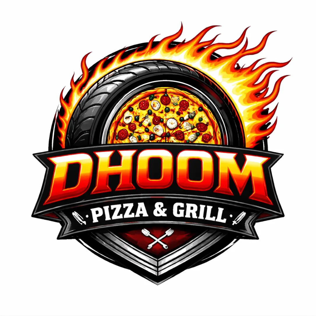 Dhoom Pizza & Grill Logo